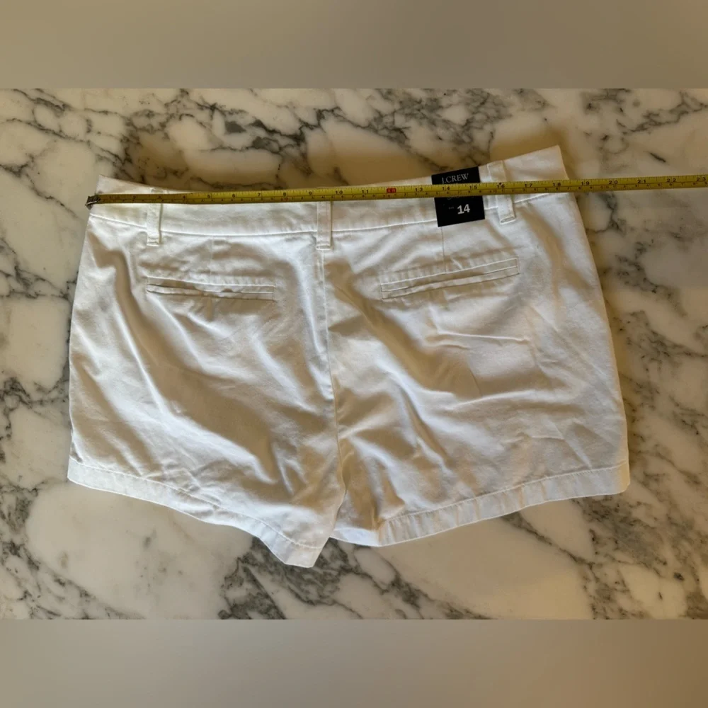 NWT J Crew white shorts size 12 and 14 - Picture 7 of 8